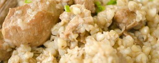 Шаг 12: гречки с тушеной свининой