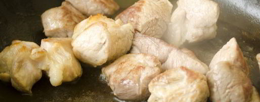 Шаг 2: гречки с тушеной свининой