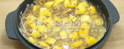 Шаг 4: гречки с тыквой