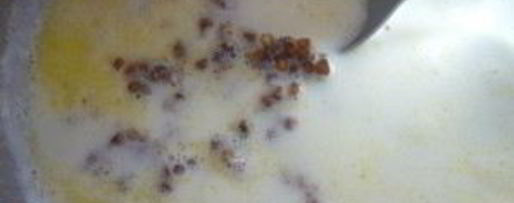 Шаг 2: гречки с яйцом