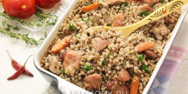 Рецепт гречки со свининой в духовке