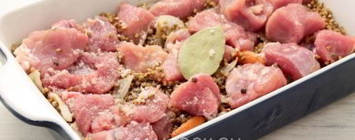 Шаг 7: гречки со свининой в духовке