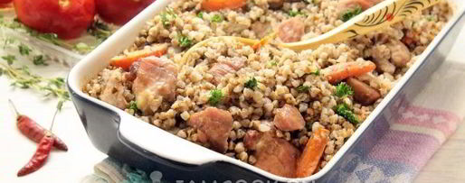 Шаг 9: гречки со свининой в духовке