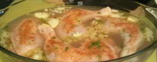 Шаг 2: гречки, тушенной с курицей