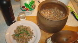 Рецепт Гречки запеченной в глиняном горшке