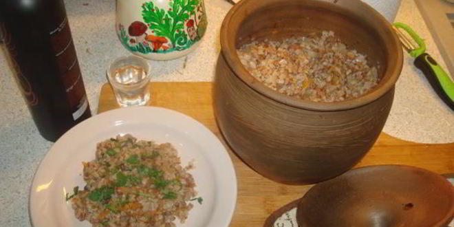 Рецепт гречки запеченной в глиняном горшке
