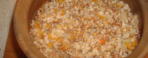 Шаг 11: гречки запеченной в глиняном горшке