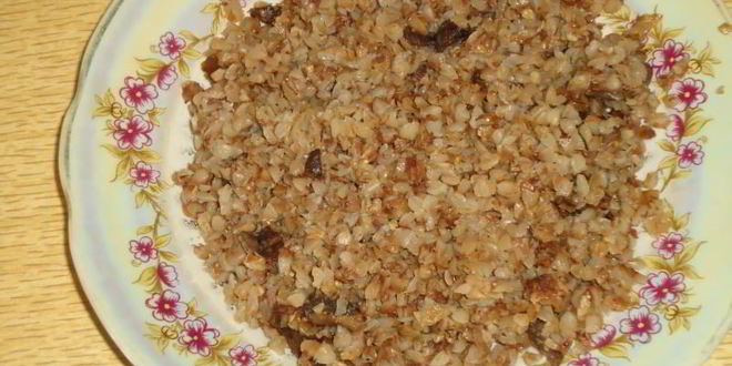 Рецепт гречневой каши рассыпчатой с грибами