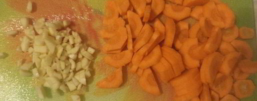 Шаг 2: гречневой каши с брокколи, морковью и сельдереем