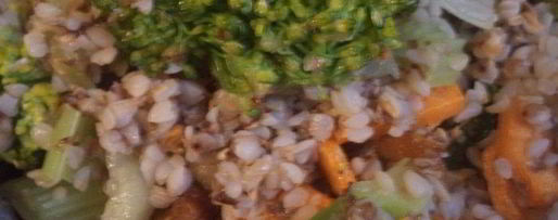 Шаг 4: гречневой каши с брокколи, морковью и сельдереем