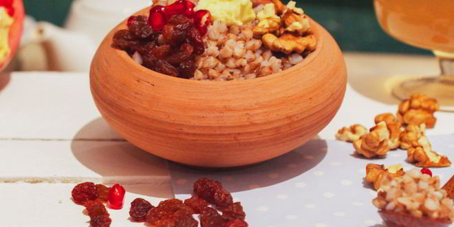 Рецепт гречневой каши с гранатом