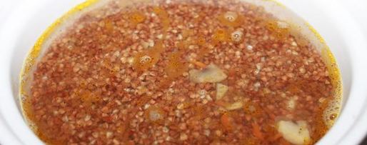 Шаг 11: гречневой каши с мясом и грибами в духовке