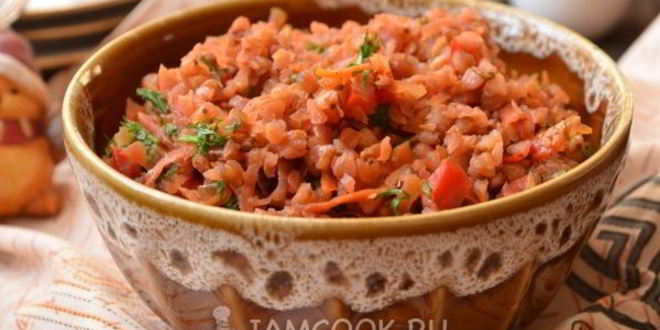 Рецепт гречневой каши с овощами