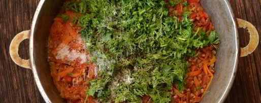 Шаг 7: гречневой каши с овощами