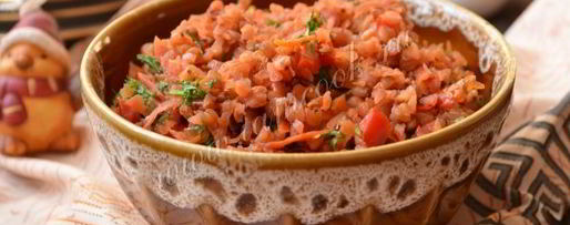 Шаг 8: гречневой каши с овощами