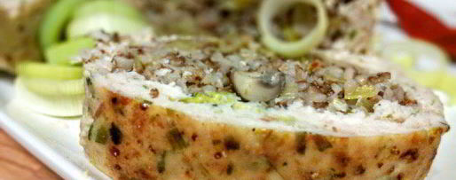 Шаг 10: гречневой каши с шампиньонами в мясном хлебце