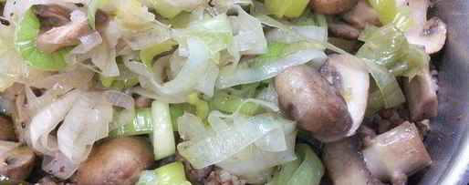 Шаг 3: гречневой каши с шампиньонами в мясном хлебце