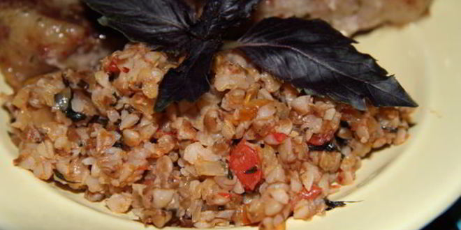 Рецепт гречневой каши с томатами по-итальянски