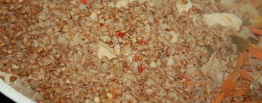 Шаг 4: гречневой каши со свининой и овощами