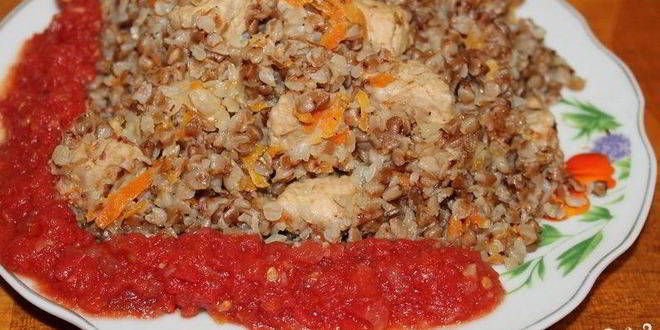 Рецепт каши гречневой со свининой