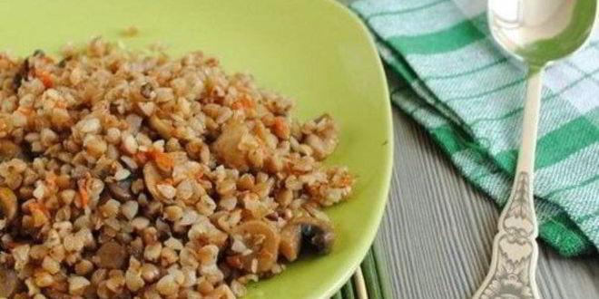 Рецепт томленой гречки с грибами