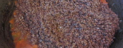 Шаг 4: тушеной гречневой каши с тыквой