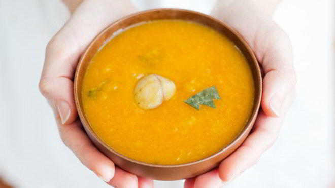 Рецепт Каши из белого риса и желтой тыквы