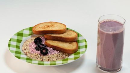 Рецепт Каши из киноа с ежевично-творожным кремом