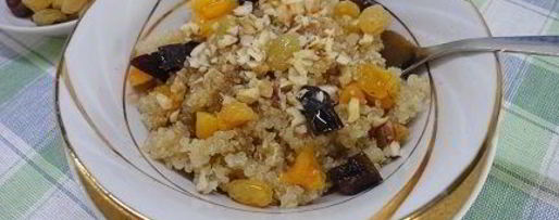 Шаг 5: каши из киноа с орехами и сухофруктами