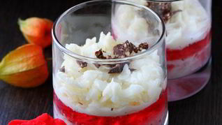 Рецепт Каши из рисовых хлопьев с вишневым желе