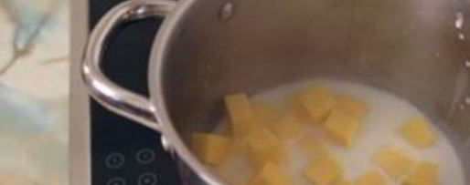 Шаг 1: каши из тыквы на молоке без крупы