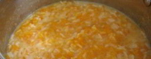 Шаг 4: каши из тыквы с рисом и молоком