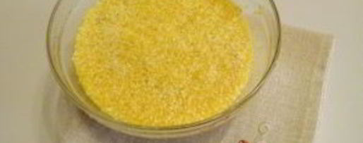 Шаг 1: каши кукурузной на воде