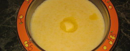 Шаг 5: кукурузной каши с бананом