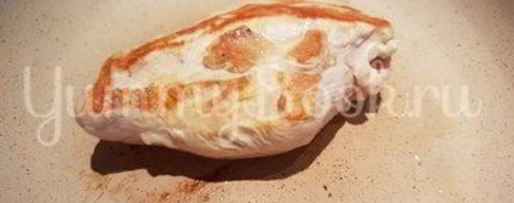 Шаг 1: кукурузной каши с курицей и грибами