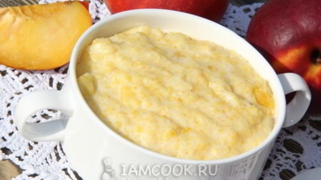 Рецепт Кукурузной каши с нектарином