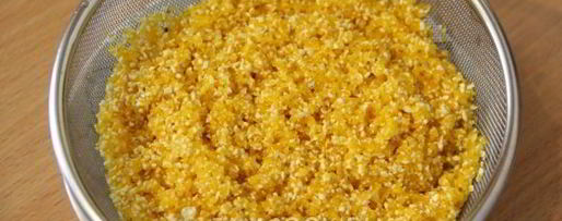 Шаг 2: кукурузной каши с нектарином