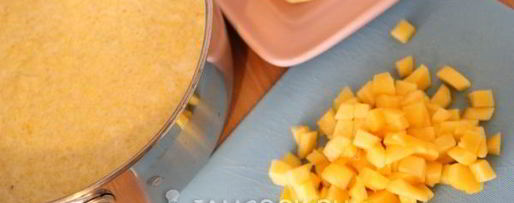 Шаг 4: кукурузной каши с нектарином