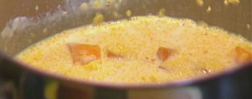 Шаг 5: кукурузной каши с тыквой и грецкими орехами