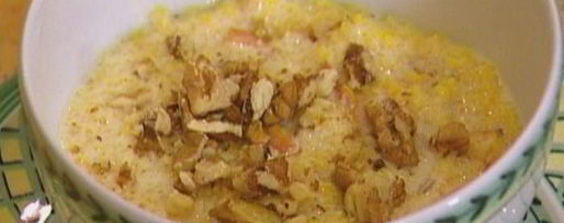 Шаг 6: кукурузной каши с тыквой и грецкими орехами