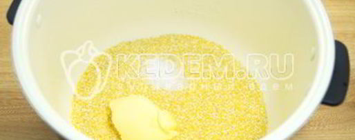 Шаг 3: кукурузной каши в мультиварке на молоке