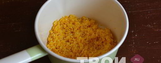 Шаг 1: кукурузной каши