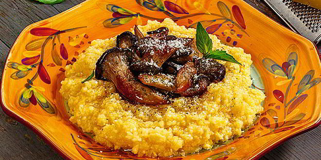 Рецепт мамалыги с грибами