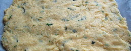 Шаг 2: поленты с грибами, свежими травами и пармезаном