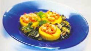 Рецепт Поленты с креветками