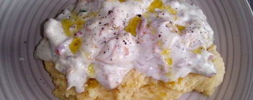 Шаг 11: поленты с лисичками в сливочном соусе