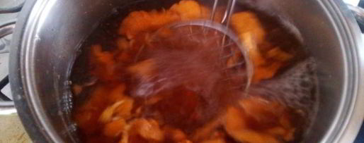 Шаг 4: поленты с лисичками в сливочном соусе