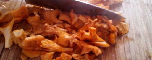 Шаг 5: поленты с лисичками в сливочном соусе