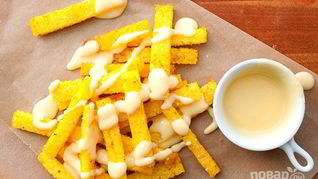 Рецепт Поленты с сырным соусом