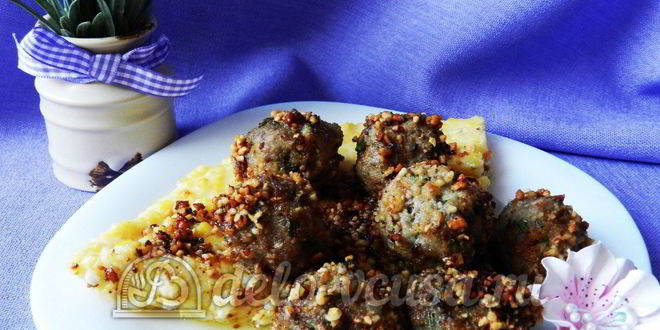 Рецепт поленты с тефтелями